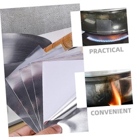 VILLFUL 5 Sheets Aluminum Repair Patches for Pots and Pans Heat Resistant Leak Repair Stickers Easy to Trim Suitable for High Temperature Cooking for Kitchen Use