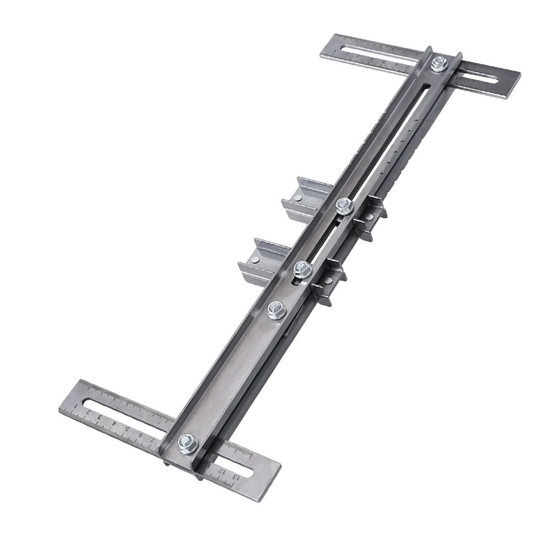 Cabinet Hardware Jig Template Stainless Steel Closet Hanging Rod Locator