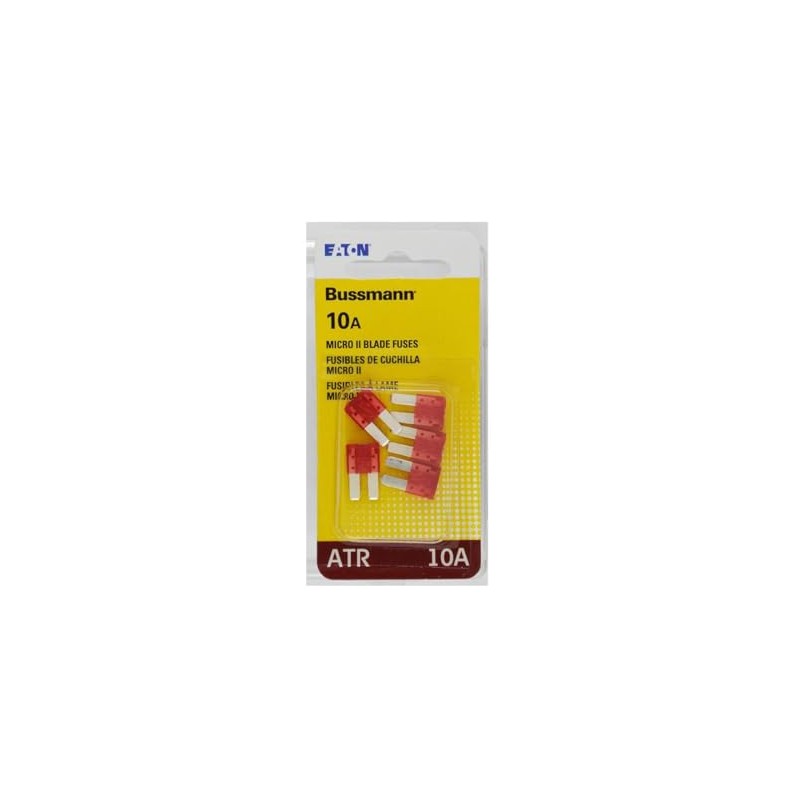 Bussmann BP/ATR-10-RP ATR Micro II Automotive Blade Fuse (2 Leg