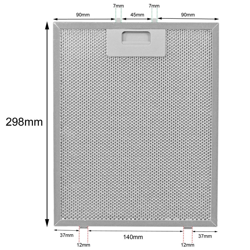 Hygena Cooker Hood Metal Mesh Filter for Extractor Vent (Blue,