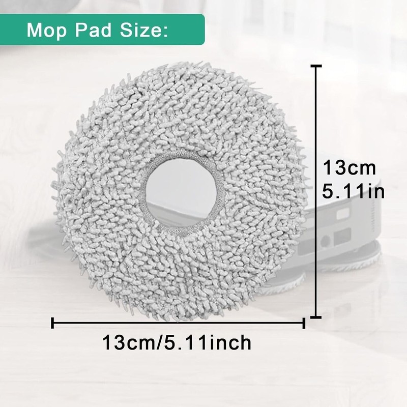 10 Pack Replacement Mop/Mopping Pads Compatible with Ecovacs Deebot X1/T10/T20/T30/T50
