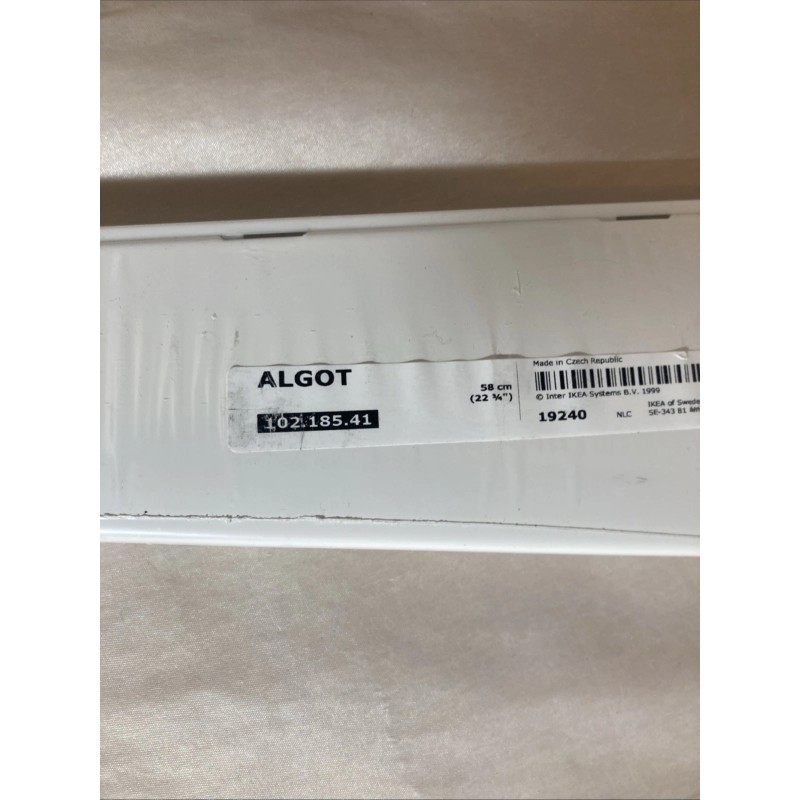 IKEA ALGOT White Steel Shelf Bracket 19240 / 1811. 58