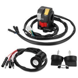 M MATI Handlebar & Key Switch for Honda FourTrax 300 2x4/4x4 TRX300/TRX300FW 1990-1995 35200-HC4-004 35100-HM5-671