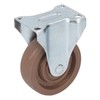 Nylon Caster 4in Fixed Plate Caster Wheel Heat Resistant for