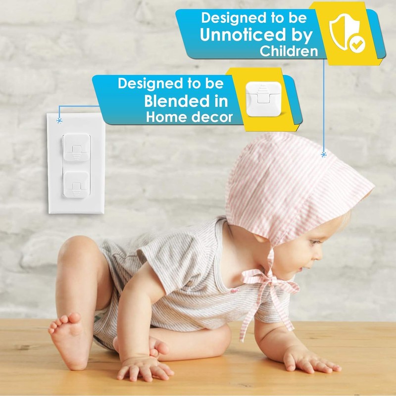 Outlet Covers Babepai 38-Pack White Child Proof Electrical Protector Safety