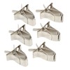6pcs Parrot Fruit Vegetable Clips Stainless Steel Bird Cage Feeder