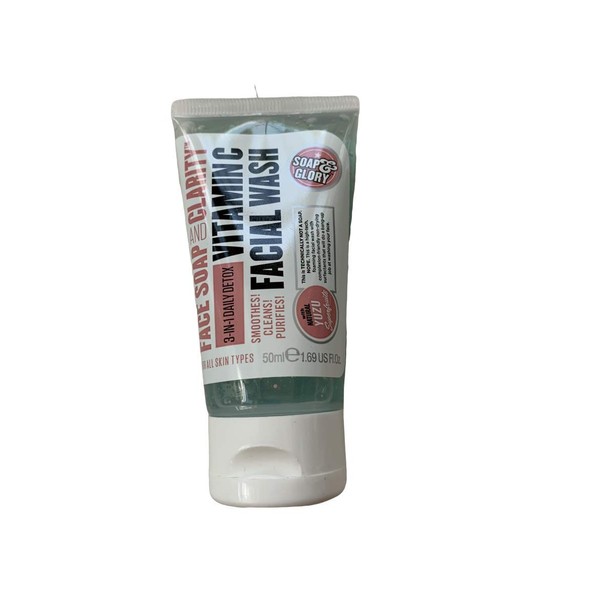 Soap & Glory, Face Soap and Clarity, 3 in 1 Daily Detox, Vitamin C, Facial Wash 1 fl oz
