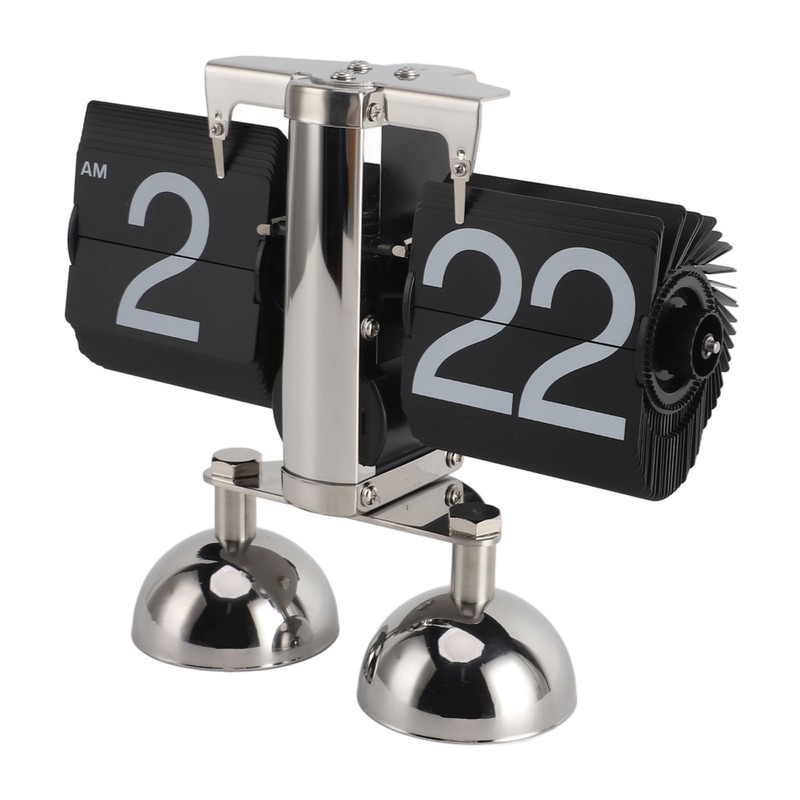 Retro Digital Flip Down Clock Flip Desk Clock Mechanical Battery