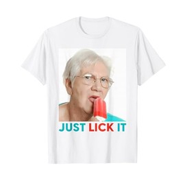 Grandma Just Lick It. Grandma Licks Ice Cream Meme Ice Lovers Summer T-Shirt