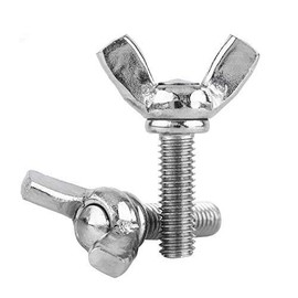 Pack of 5 M5 304 Stainless Steel Butterfly Wings Screw Bolt Machine Screws in 8 Styles (M5x16mm)