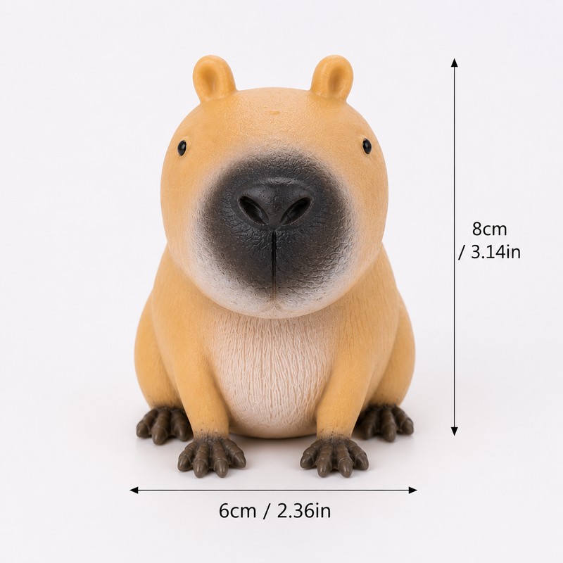 3 Pcs Capybara Squishy Toy for Squeezing & Fidgeting –