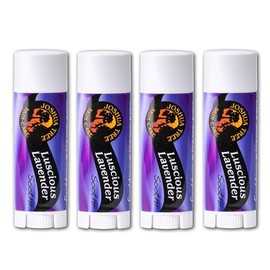 Joshua Tree Organic Lip Balm: 25 Flavor Varieties Made with Beeswax (4-pack, Luscious Lavender)