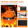12 Pack Hard Hat Light Clips for Headlamp, Hardhat Light