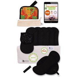 Non Slip Reusable Panty Liners for Women Thin; 7-Pack (Small) Premium Line Organic Cotton Cloth Liners; Panty Liners Reusable; Daily Washable Pantyliners for Vaginal Discharge, NOT for Period