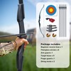 Tongtu Recurve Bow Right and Left Handed,Takedown Bow and Arrows