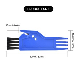 Kodrily Brush for Robot Vacuums Cleaner Roller Tool, ABS Extend Robot Vacuum Dust Brush Cleaner Vacuum Replacement for Xiaomi, for Shark, for Dreame(Blue)