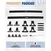 AUXPACBO 265lbs Lockable Heavy Duty Roof Rack Cross Bar for