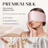 100% Mulberry Silk Sleep Mask, 3D Contoured Eye Mask with