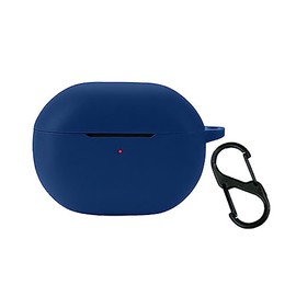 QWYJ for SoundPEATS Capsule3 Pro y Capsule3 Pro+ Case Carcasa Protectora de Silicona, para SoundPEATS Capsule3Pro Funda de Carga Portátil con Mosquetón Llavero Anti-perdida (Azul)