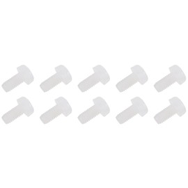 QUARKZMAN M3 x 6 mm Nylon Machine Screw x 100 Pieces Phillips Phillips Round Head Metric Thread Screws Nut for Electronics, Communication, [Beige]
