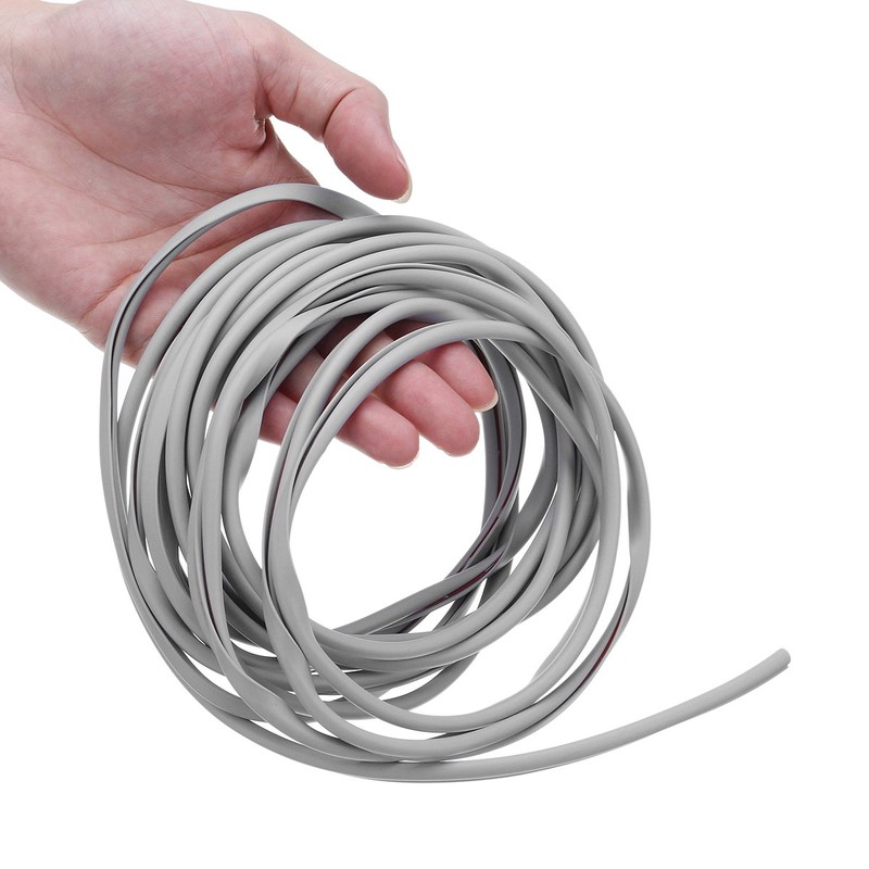 JenNiFer 5m Black/Blue/Red/Grey Rubber Car Door Edge Protector Anti-Collision Strip
