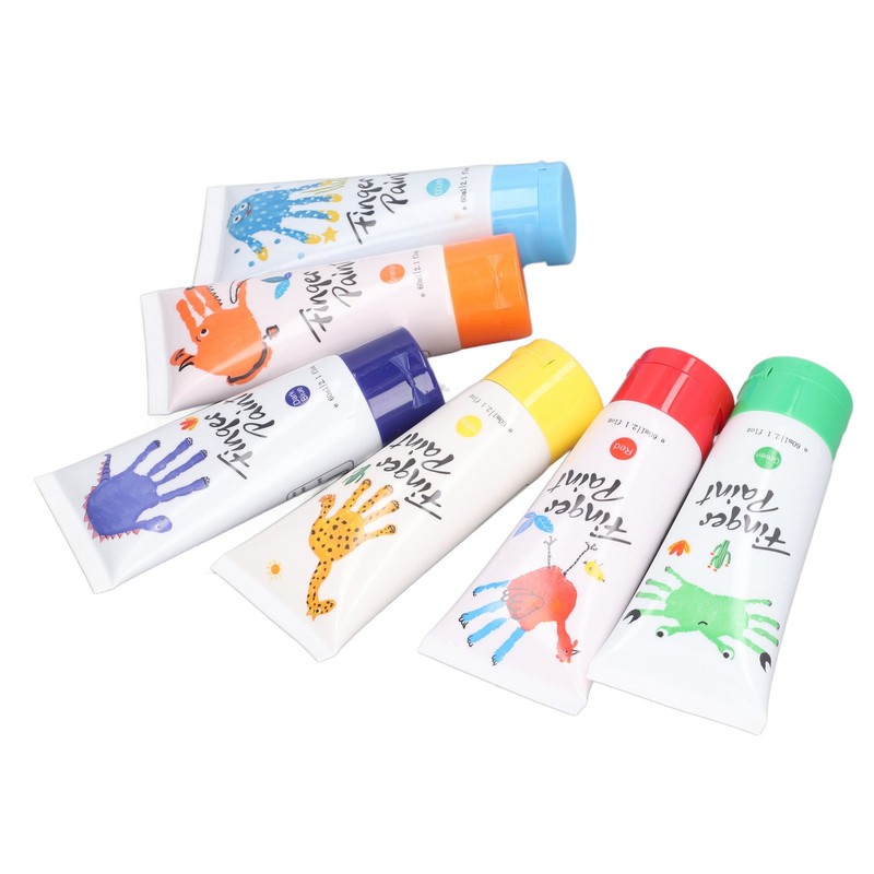 6pcs Finger Paint Safe Washable Eco Friendly Enlightenment Toy Finger