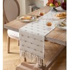Caflife Boho Table Runner 60 Inchs Long for Modern Farmhouse