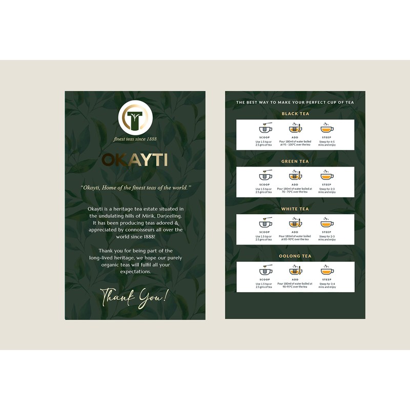 OKAYTI Tea Garden Darjeeling 2024 Spring Picked Tea Moonlight First