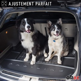 OMAC Premium Cargo Mats Liner for Hyundai Ioniq Hybrid 2017-22 Without subwoofer