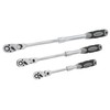 Steelman Pro 72-Tooth Extendable Flex-Head Ratchet Tool Set, 3-Piece (1/4,