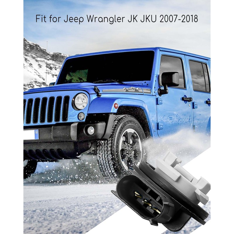 TIKSCIENCE Front Turn Signal Light Bulb Socket Fit For Jeep