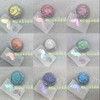 New Arrival Sparkling Aurora Pink Fairy Clear Pearl Ice Snow Glitter Nail Art Decoration One Size/1 10ea