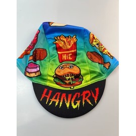 BikingBros Funny Hangry Cycling Cap - Polyester Men's and Women's Cycling Hat-Under Helmet - Cycling Helmet Liner Breathable&Sweat Uptake