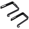 dohobby 4 Pieces Black Metal Universal Partition Hanger Set Adjustable