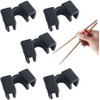 5Pcs Black Reusable Chopstick Helpers Training Chopsticks Hinges Connector Training