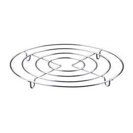 Fackelmann Essential Wire Trivet Made of Stainless Steel, Perfect Protection for Kitchen Surfaces, 20 x 20 x 2 cm