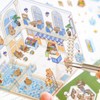 4Pcs 3D Fun Mini House Sticker Scenes with Tweezers Make