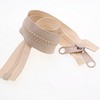 2 PCS #10 60 Inch Beige Heavy Duty Zippers, Single