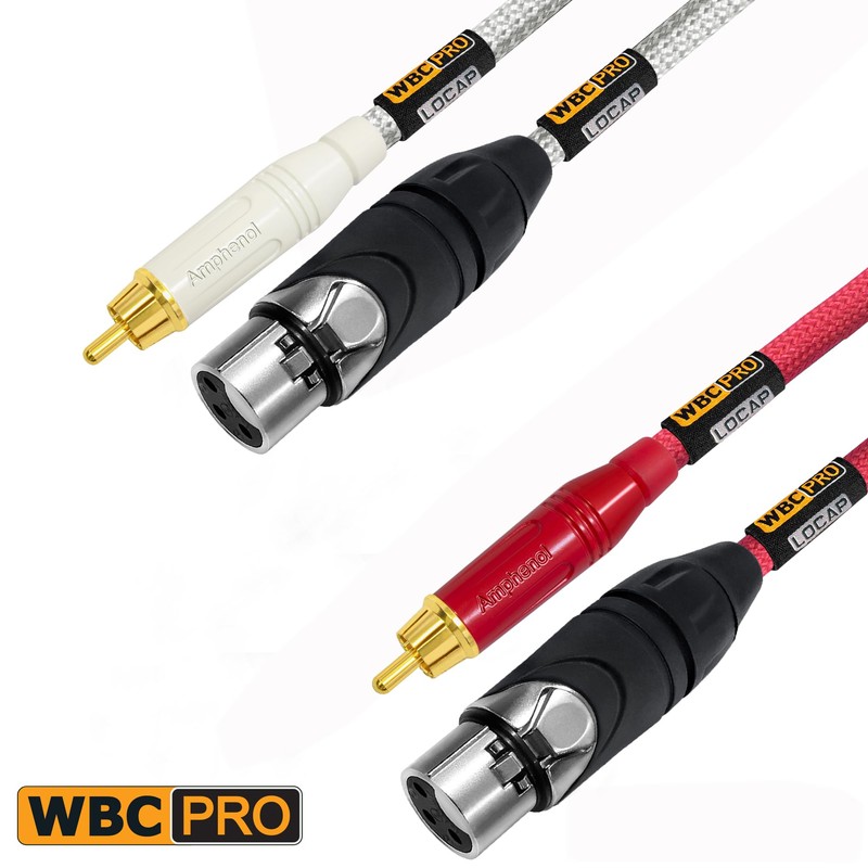6 Foot RCA to XLR (Female) Cable Pair - WBC-PRO-LOCAP