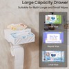 Toilet Paper Holder with Shelf,Toilet Paper Roll Holder with Storage，