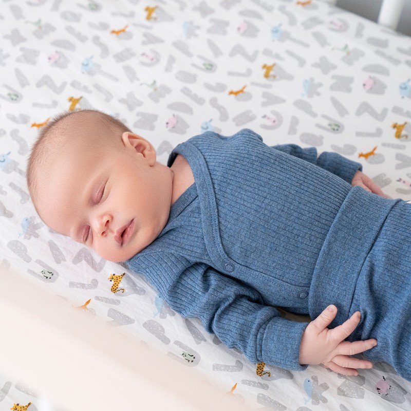 aden + anais Essentials Classic Poplin Crib Sheets, 100% Cotton