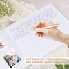 1DOT2 Linen Wedding Guest Book for Guests to Sign -