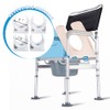 PU Commode Seat Cushion with Sponge Padded,C Shape Waterproof Soft