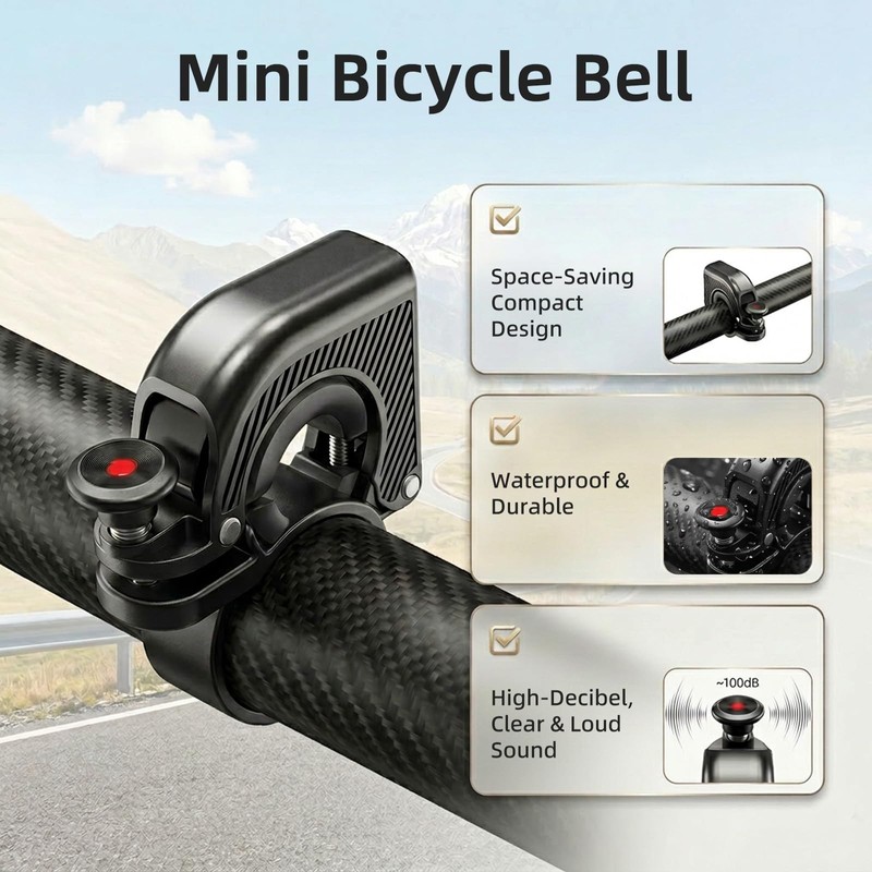 Campanello per Bicicletta Campanello Bici di Alluminio per Manubri da