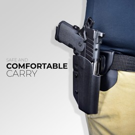 OWB Quick Release Paddle Holster fits Sig P365 X-Macro w/Streamlight TLR-7 Sub (Right-Hand Draw, Black)