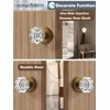SORWDUERM Antique Brass Door Knobs Crystal Door Knob Dummy Door