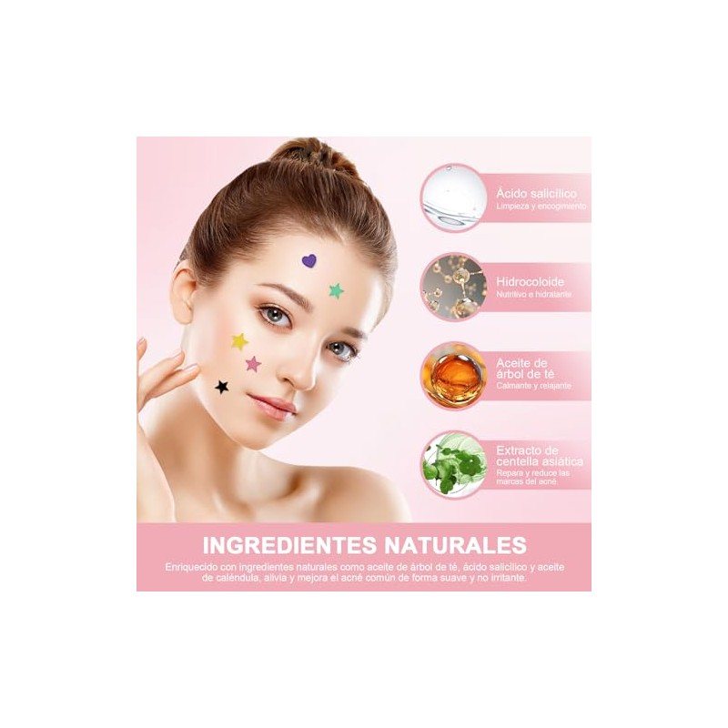 600pcs Pimple Patches Pueden Absorber Secreción Parches Acne Calcomanías Puntos