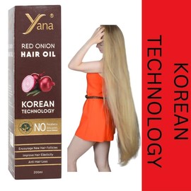 Yana Yana Red Onion Hair Oil For Men And Women, For Long Hair By Korean Technology