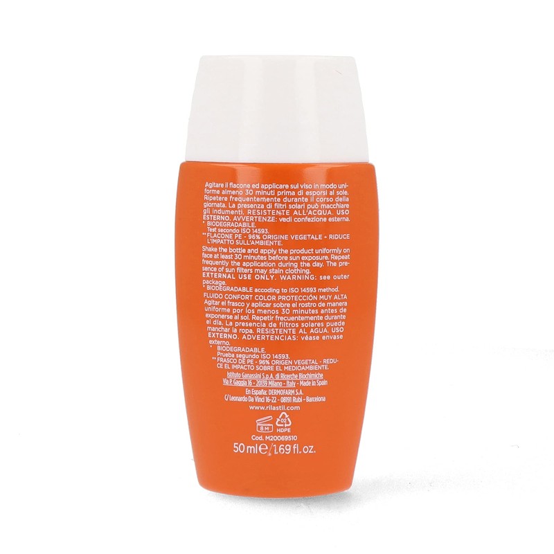 RILASTIL SUN SYSTEM FLUIDO COLOR COMFORT SPF 50+ 50 ML