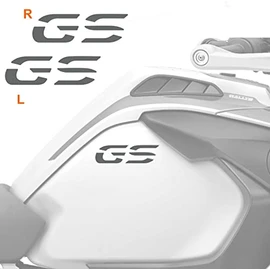 BLACK DOVES GRAPHICS 2pcs Stickers Compatible with Motorrad Tank Sides R 1200 1250 GS Adventure LC (Grey)